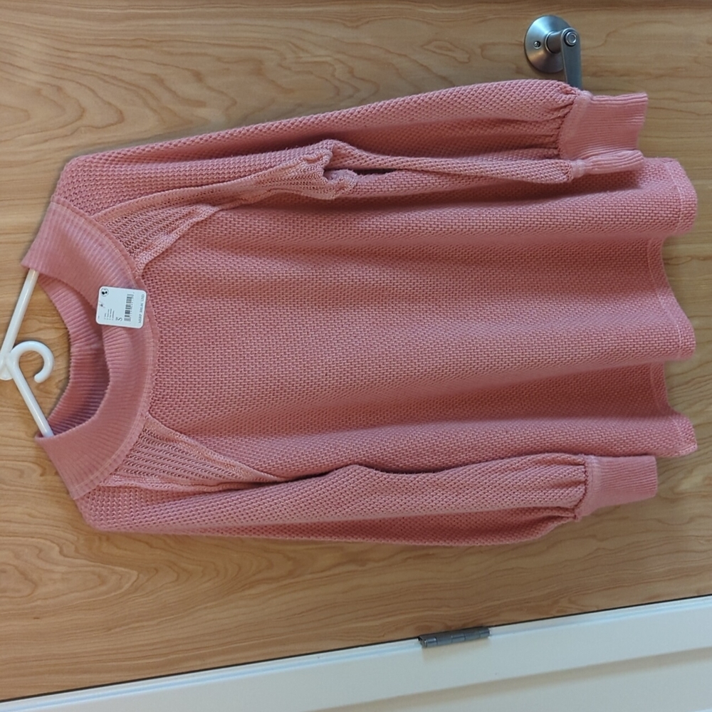 NWT Free People oversized Pink Sweater!